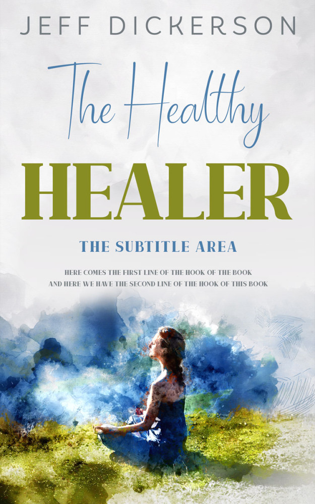 Front view of Gray Nurse #11174 - Premade Health & Mind & Body Book Cover