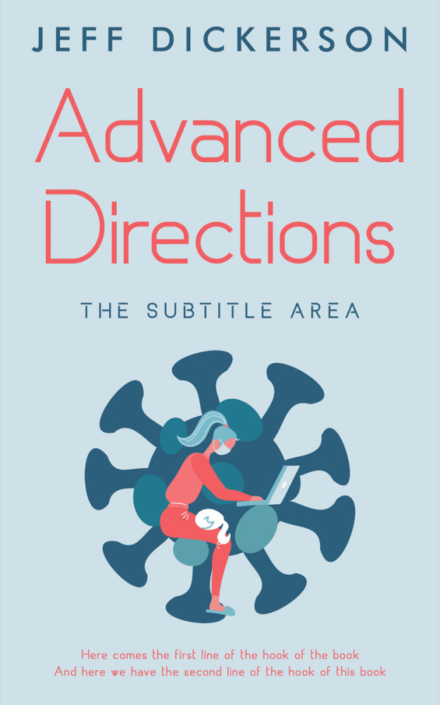 Front view of Botticelli #11229 - Premade Abstract Book Cover