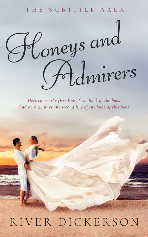 Front view of Swirl #11364 - Premade Romance Book Cover