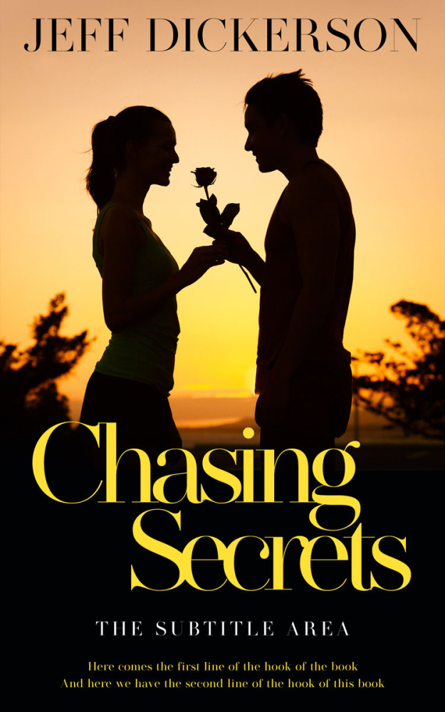 Front view of Golden Sand #11386 - Premade Romance Book Cover