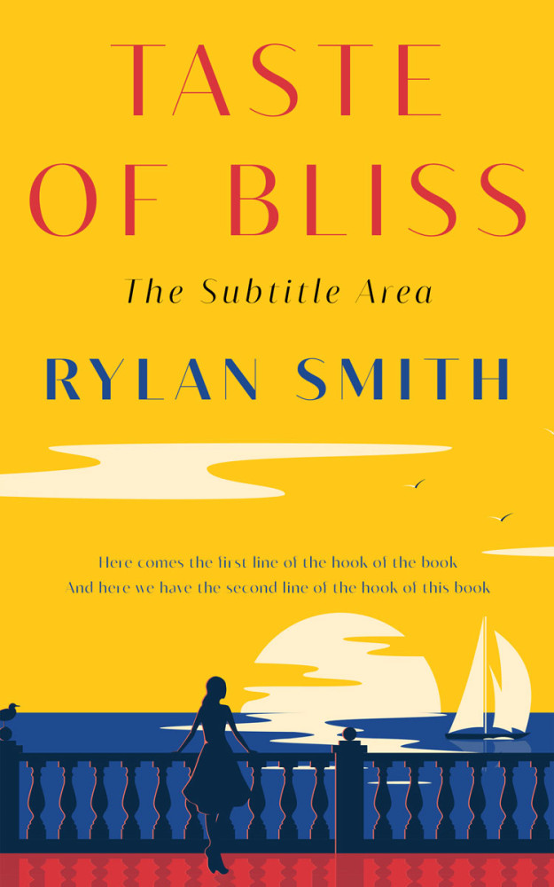 Front view of Lightning Yellow #11428 - Premade Romance Book Cover