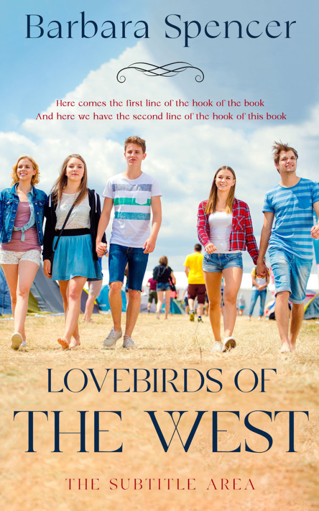 Front view of Swirl #11474 - Premade Romance Book Cover | BookCoverZone