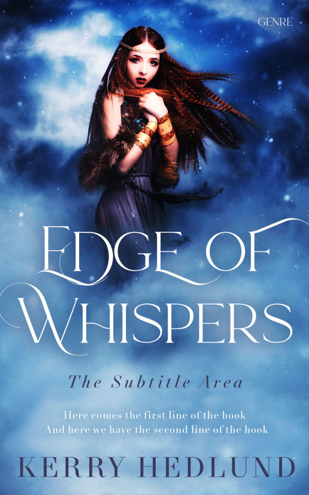 Front view of Steel Blue #11536 - Premade Fantasy Book Cover