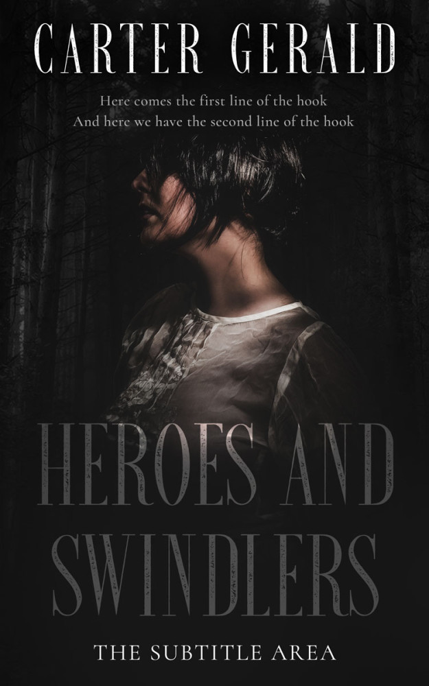 Front view of Cod Gray #11576 - Premade Erotica Book Cover | BookCoverZone