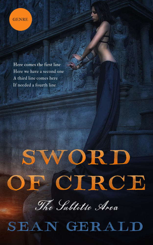 Front view of Mirage #11578 - Premade Fantasy Book Cover