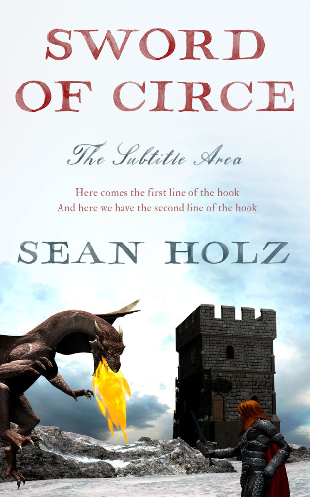 Front view of Tuatara #11588 - Premade Fantasy Book Cover