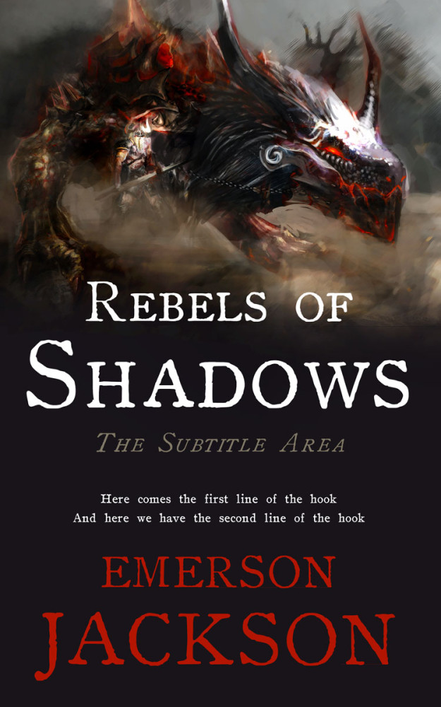 Front view of Thunder #11589 - Premade Fantasy Book Cover