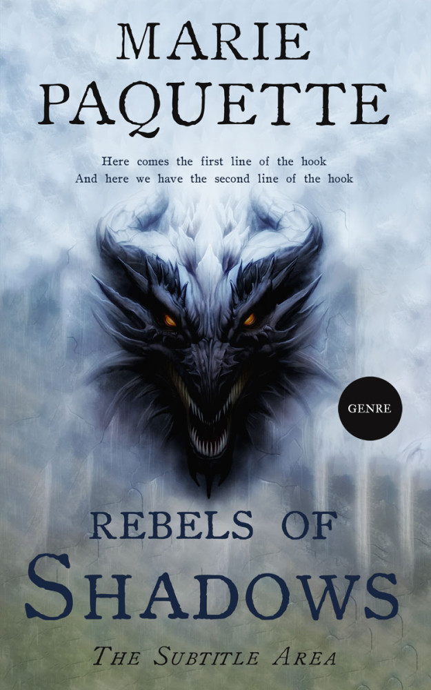 Front view of Gull Gray #11596 - Premade Fantasy Book Cover