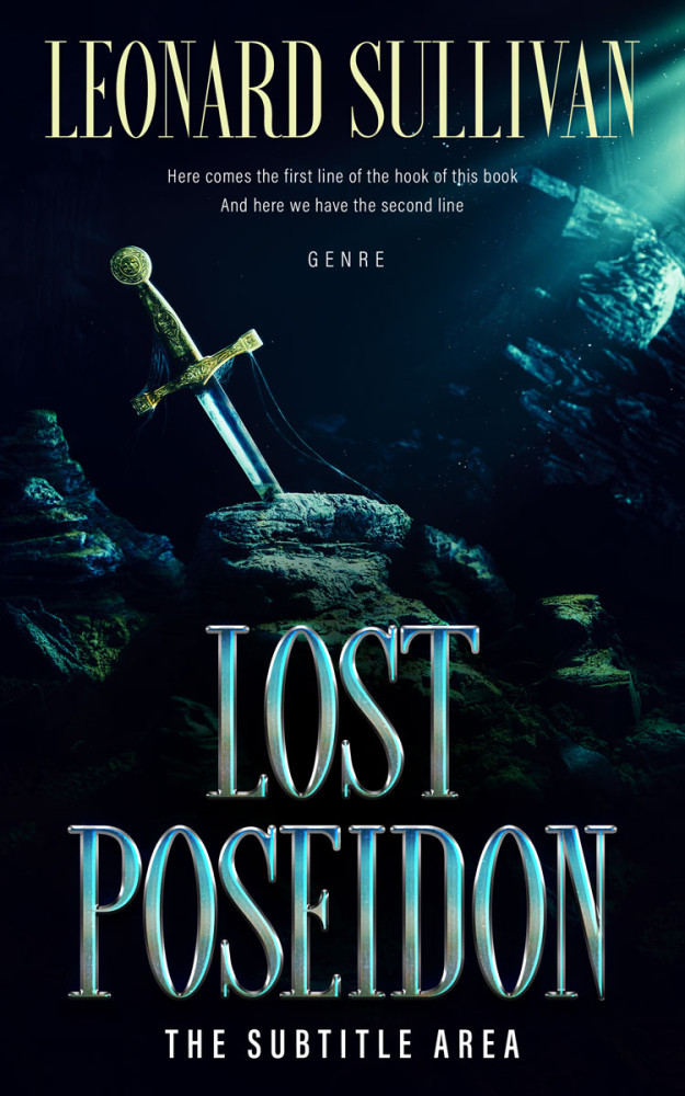 Front view of Black Pearl #11623 - Premade Historical Book Cover