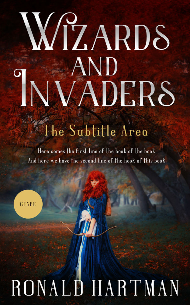 Front view of Eclipse #11641 - Premade Fantasy Book Cover