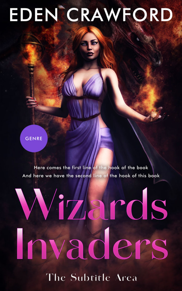 Front view of Gondola #11670 - Premade Fantasy Book Cover