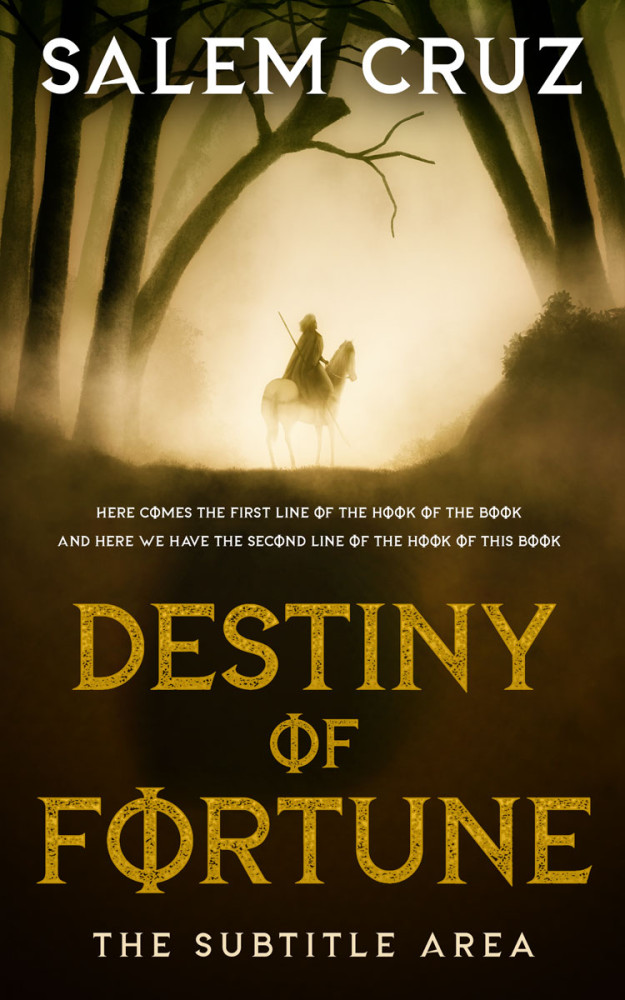 Front view of Brandy #11695 - Premade Fantasy Book Cover