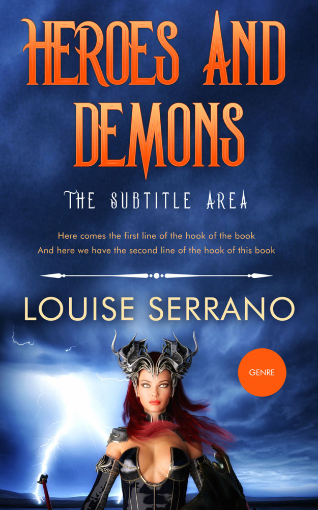 Front view of Cello #11698 - Premade Fantasy Book Cover