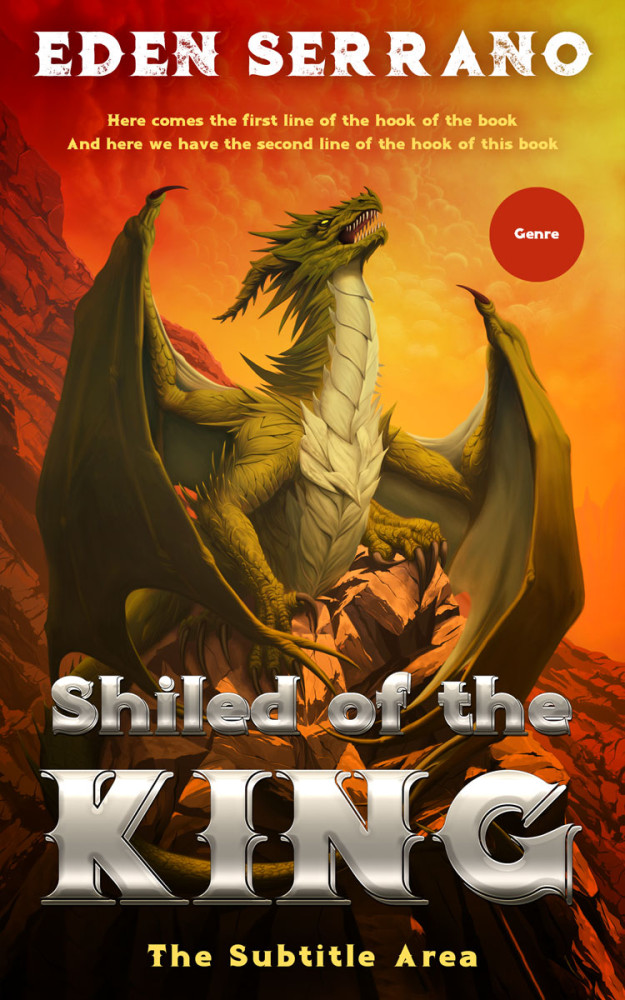 Front view of Orange Roughy #11722 - Premade Fantasy Book Cover