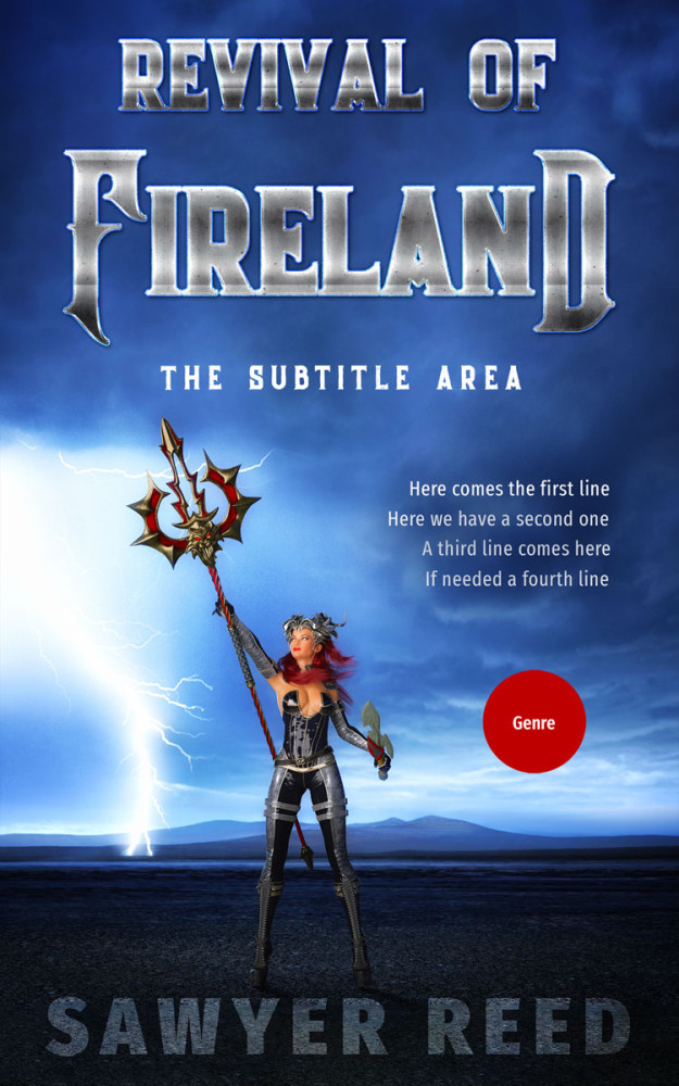 Front view of Astronaut #11736 - Premade Fantasy Book Cover