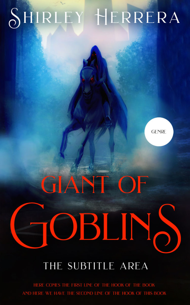 Front view of Eunry #11745 - Premade Fantasy Book Cover