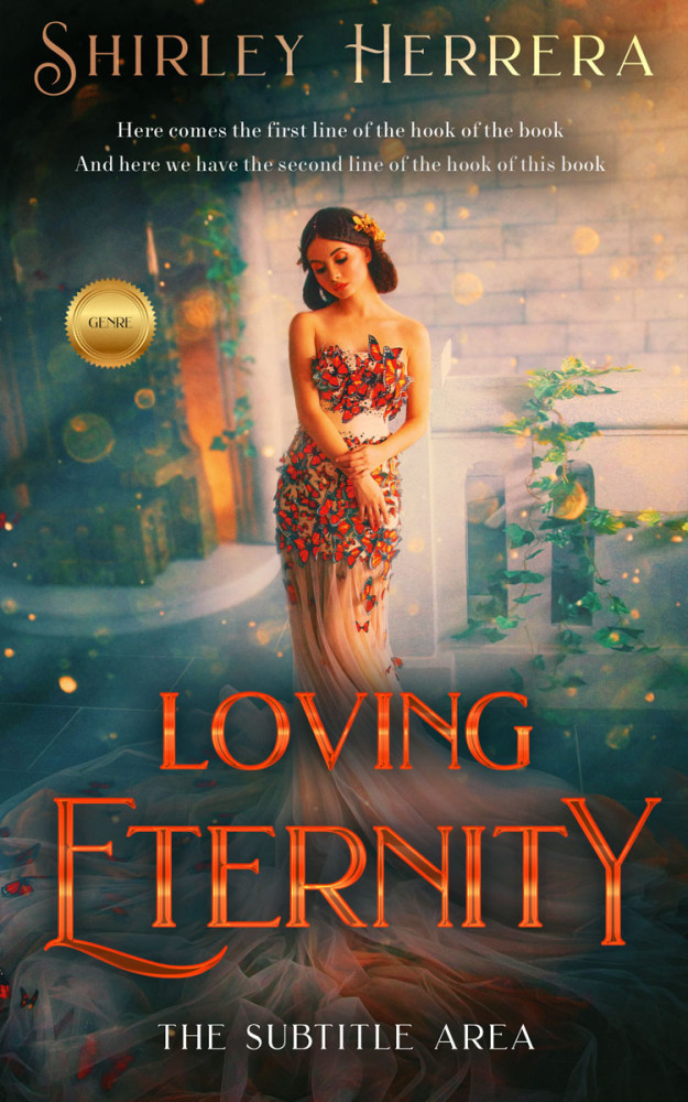 Front view of Cape Cod #11758 - Premade Fantasy Book Cover