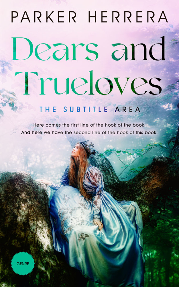 Front view of Gable Green #11792 - Premade Fantasy Book Cover