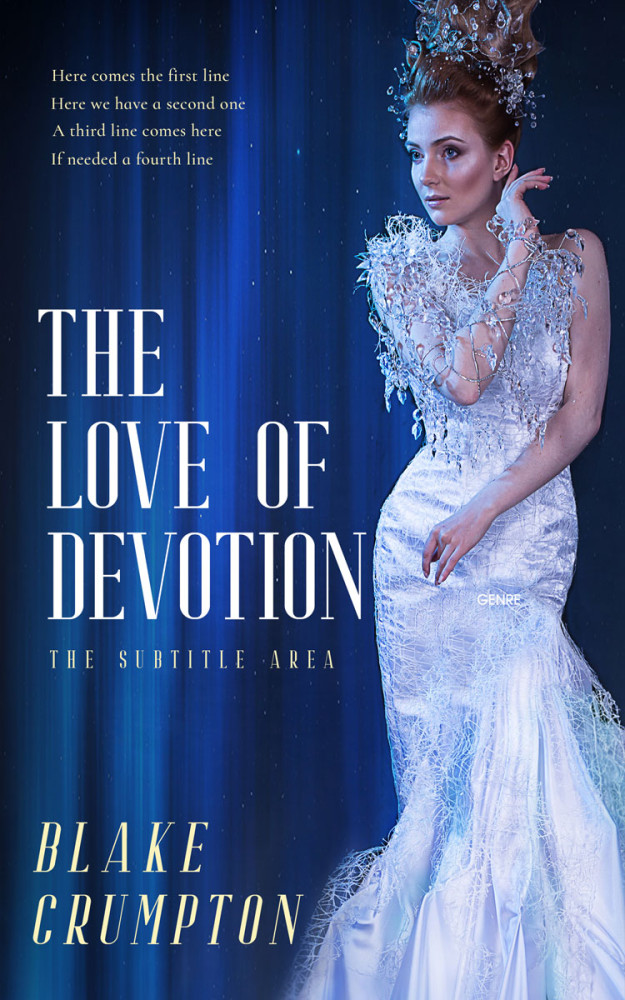 Front view of Periwinkle Gray #11823 - Premade Fantasy Book Cover | BookCoverZone