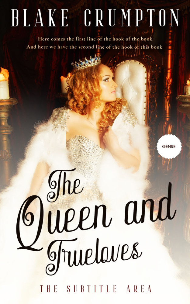 Front view of White Rock #11829 - Premade Fantasy Book Cover