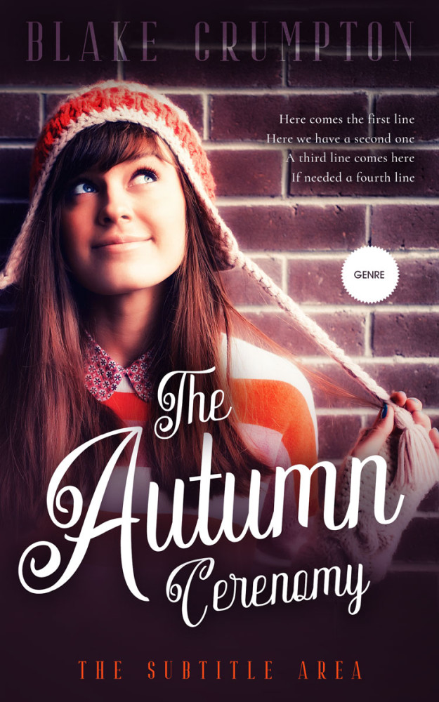 Front view of Eunry #11838 - Premade Teen & Young Adult Book Cover