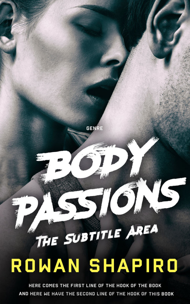 Front view of Swirl #12035 - Premade Erotica Book Cover