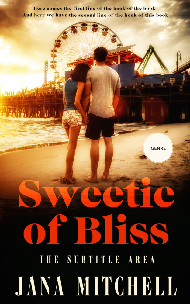 Front view of Asphalt #12158 - Premade Romance Book Cover