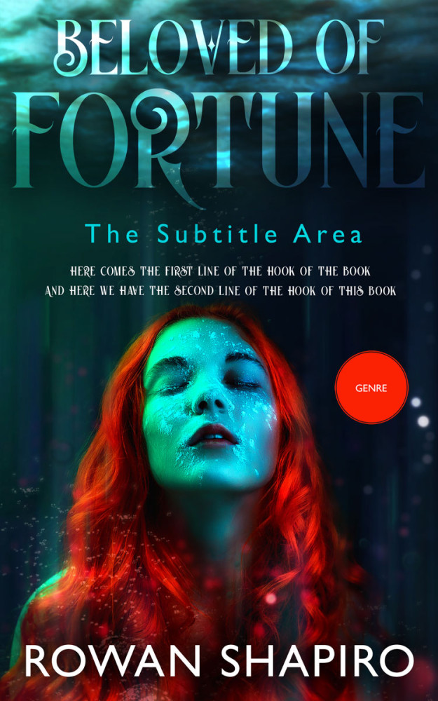 Front view of Shark #12175 - Premade Poetry Book Cover