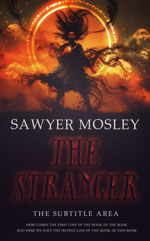 Front view of Cocoa Brown #12253 - Premade Horror Book Cover