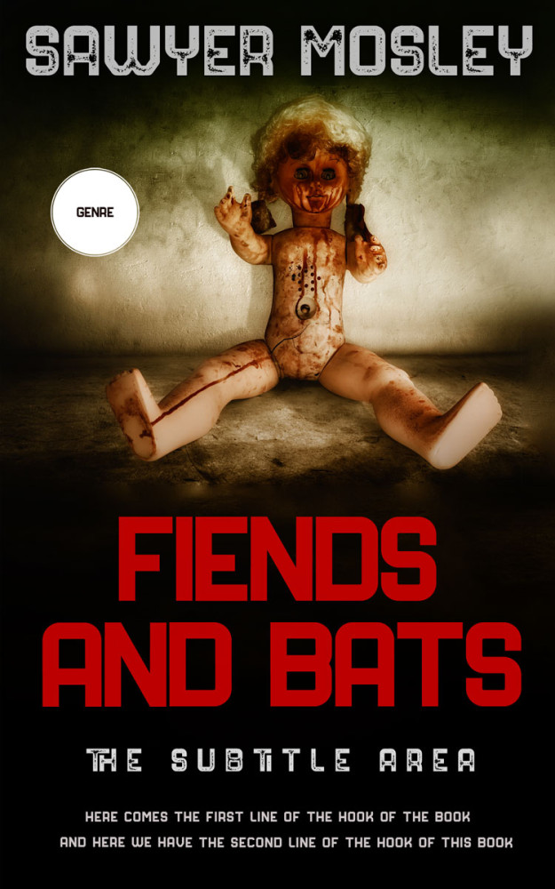 Front view of Contessa #12265 - Premade Horror Book Cover