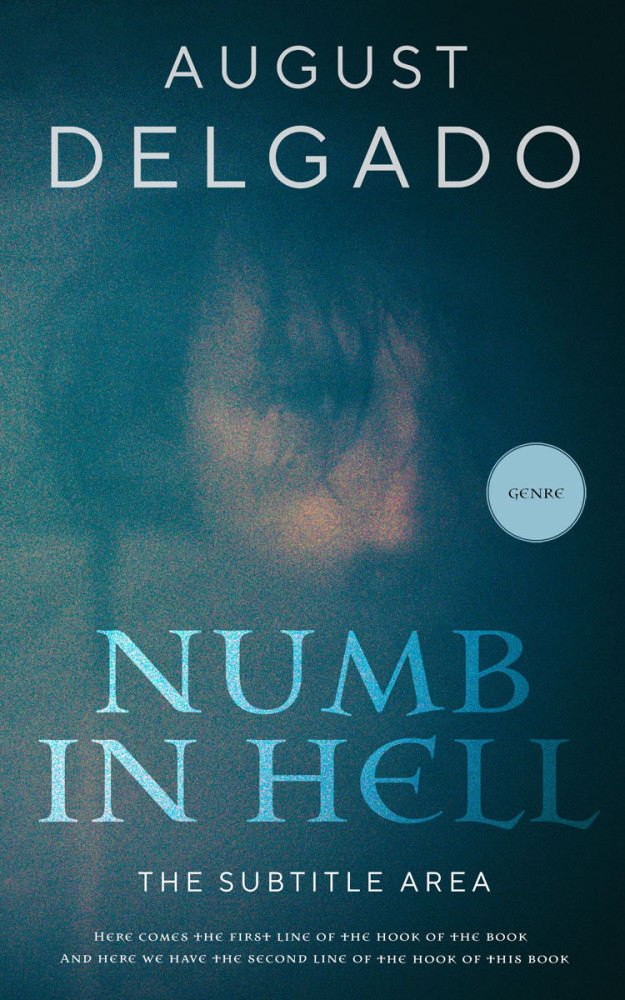 Front view of Blue Dianne #12278 - Premade Horror Book Cover