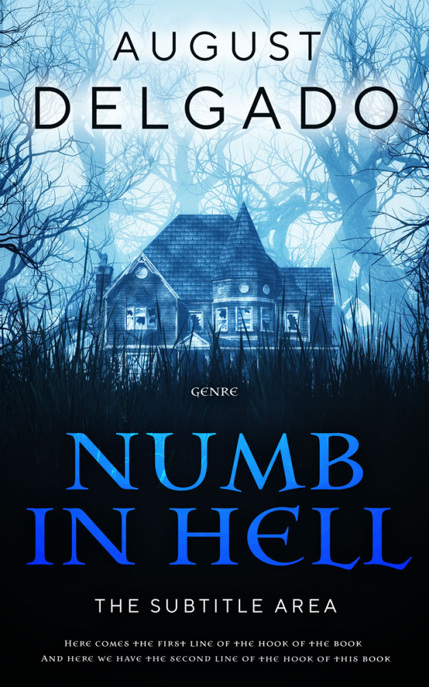 Front view of Ebony #12281 - Premade Mystery & Thriller & Suspense Book Cover