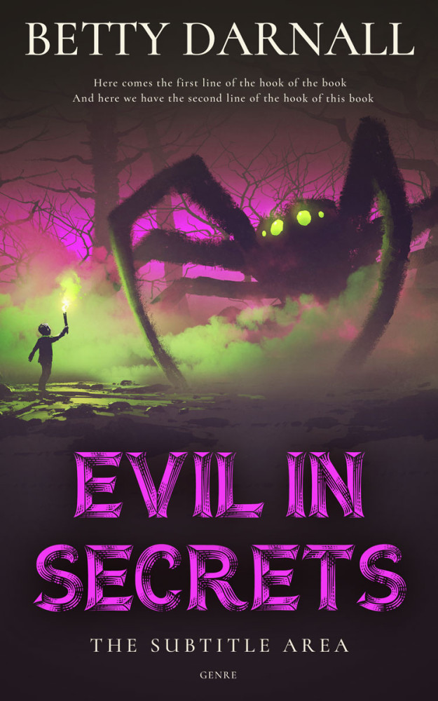 Front view of Thunder #12288 - Premade Horror Book Cover