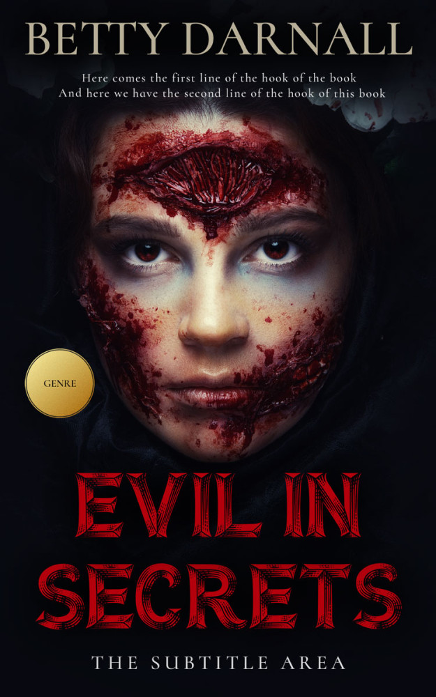 Front view of Santa Fe #12294 - Premade Horror Book Cover | BookCoverZone