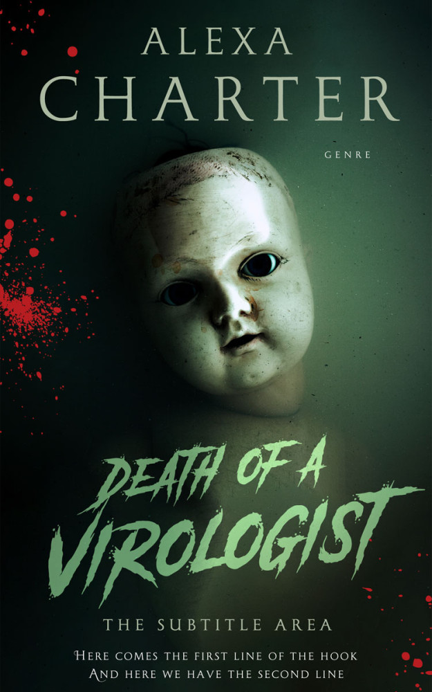 Front view of Racing Green #12322 - Premade Horror Book Cover