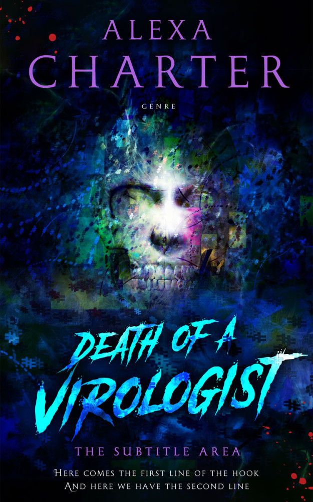 Front view of Black Pearl #12325 - Premade Horror Book Cover