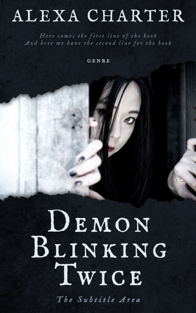 Front view of Iron #12340 - Premade Horror Book Cover