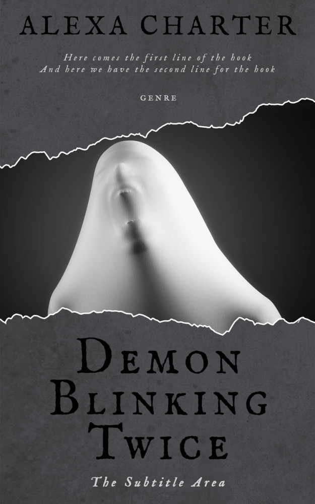 Front view of Ship Gray #12341 - Premade Teen & Young Adult Book Cover