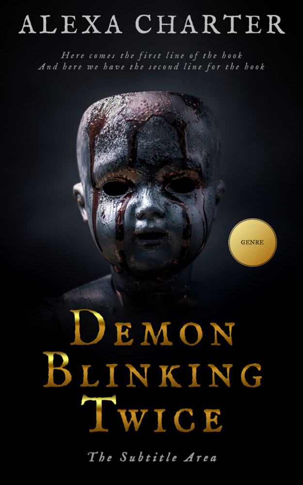 Front view of Woodsmoke #12344 - Premade Horror Book Cover