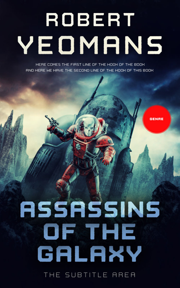 Front view of Soft Amber #12383 - Premade Science Fiction Book Cover