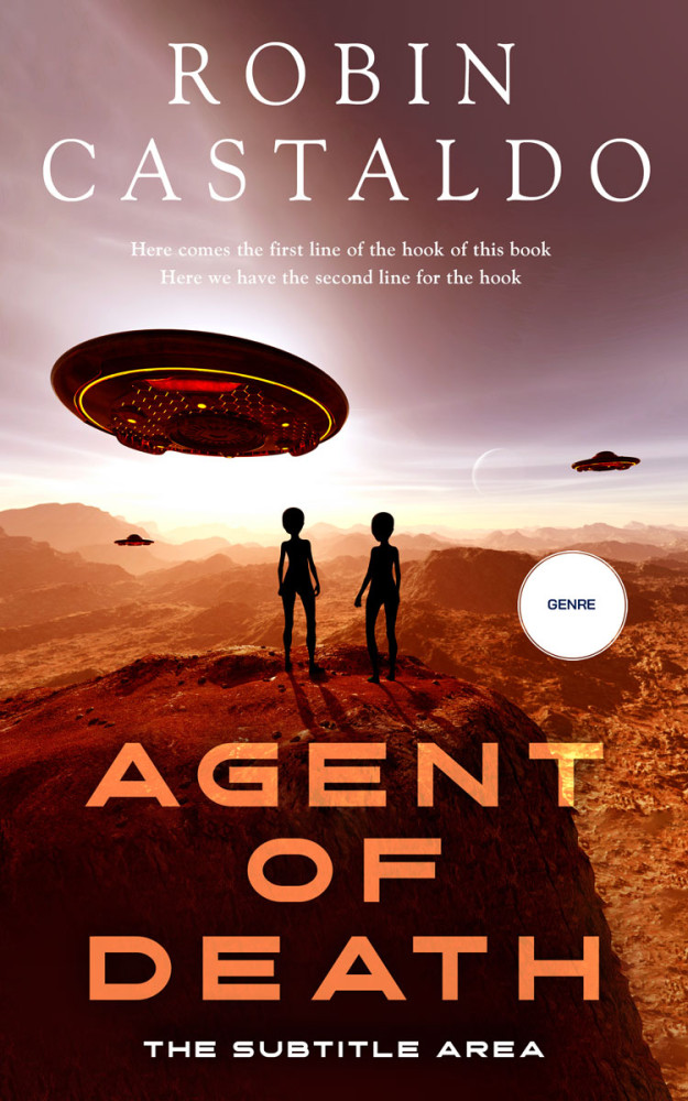 Front view of Ironstone #12418 - Premade Science Fiction Book Cover