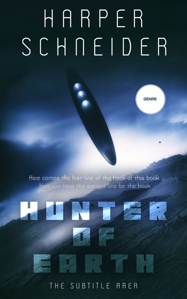 Front view of Big Stone #12424 - Premade Science Fiction Book Cover