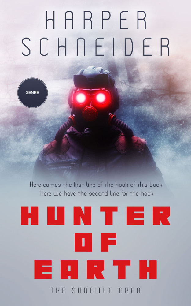 Front view of French Gray #12430 - Premade Apocalyptica Book Cover