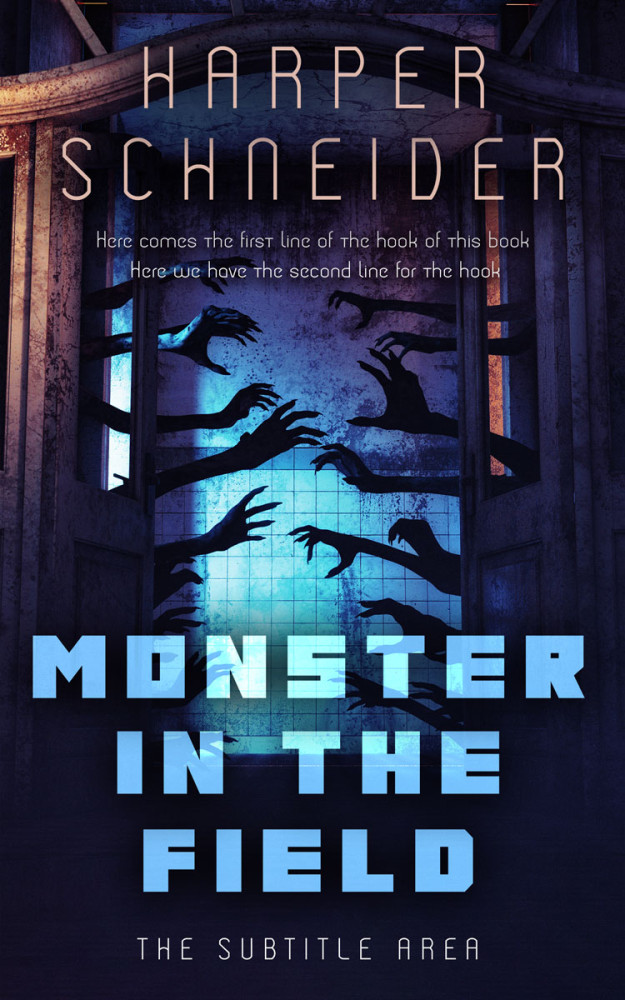 Front view of Mirage #12440 - Premade Horror Book Cover