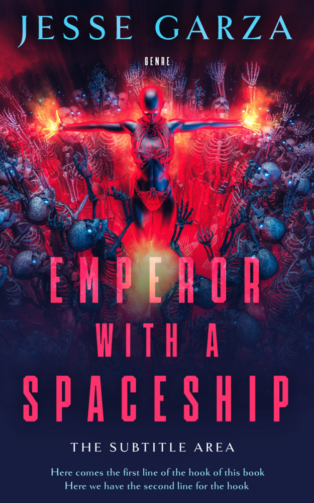 Front view of Revolver #12505 - Premade Science Fiction Book Cover