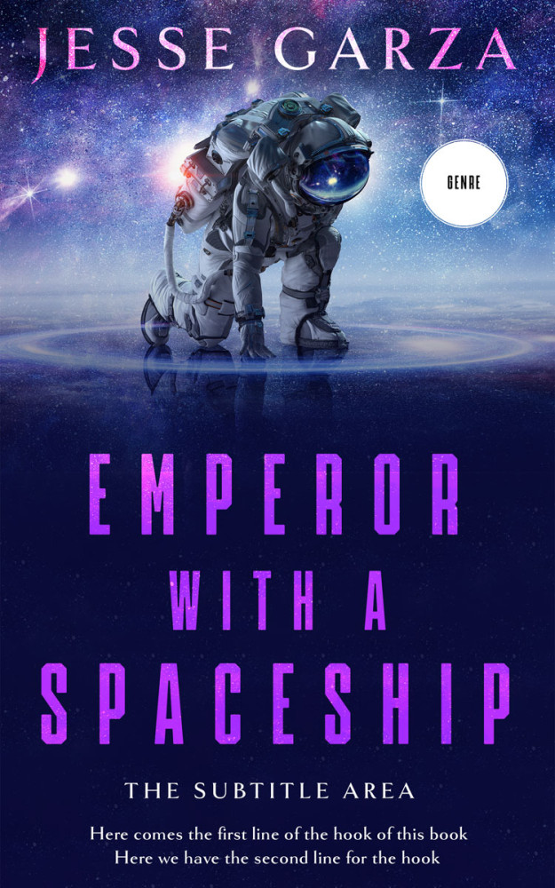 Front view of Bunting #12508 - Premade Science Fiction Book Cover