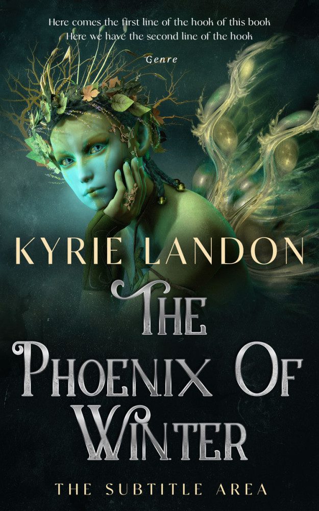 Front view of Aztec #12542 - Premade Fantasy Book Cover