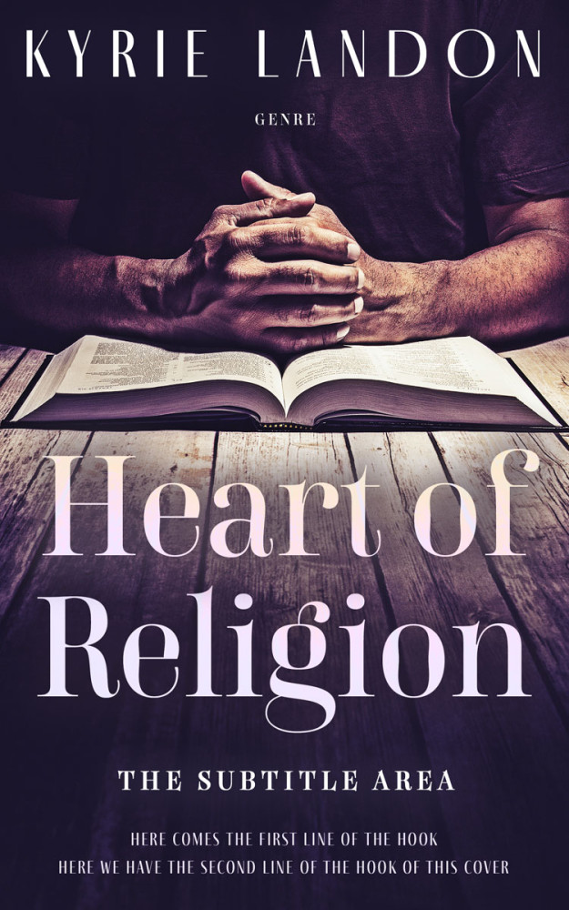 Front view of Bleached Cedar #12566 - Premade Religion & Spirituality Book Cover