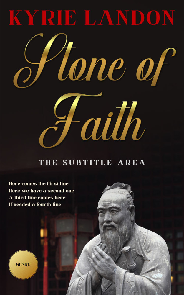 Front view of Cocoa Brown #12570 - Premade Religion & Spirituality Book Cover