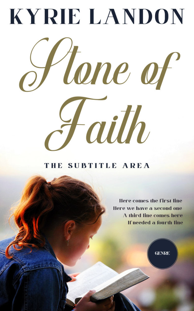 Front view of Swirl #12574 - Premade Religion & Spirituality Book Cover